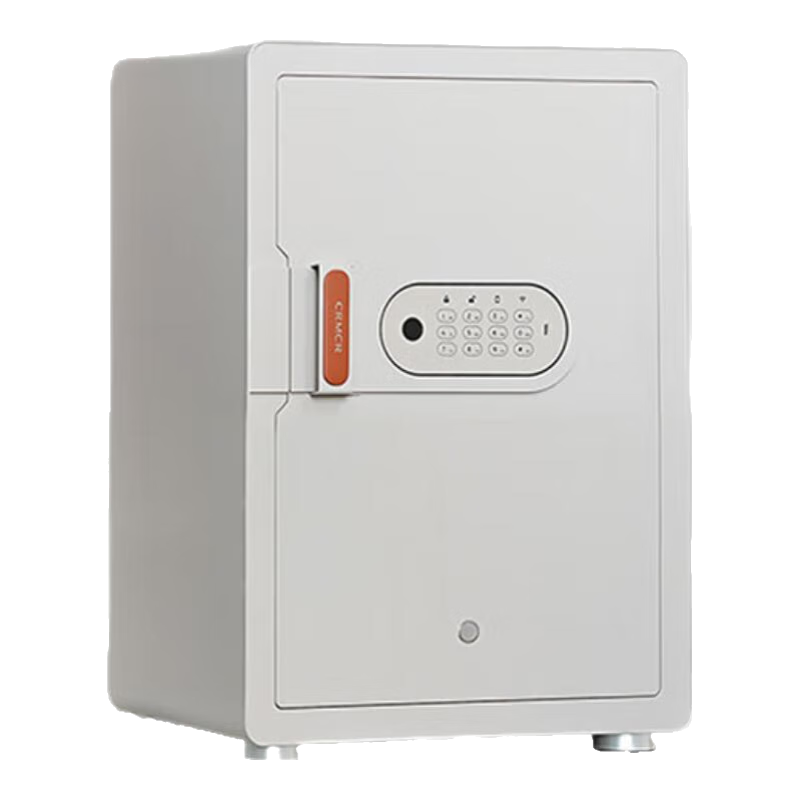 卡唛(CRMCR)保险柜家用智能办公电子密码保险柜首饰收纳家庭保险箱小型入衣柜文件保管箱隐形防搬走全钢夹万 60奶咖色指纹密码远程【C级防盗锁】【已接入米家】