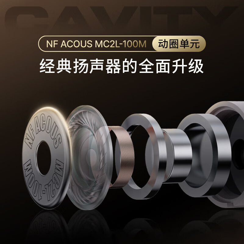 宁梵声学NF ACOUS NA20 沉浸氛围顺滑耐听 HIFI耳机 音乐耳机 有线耳机 柔和版NM20 棕金色