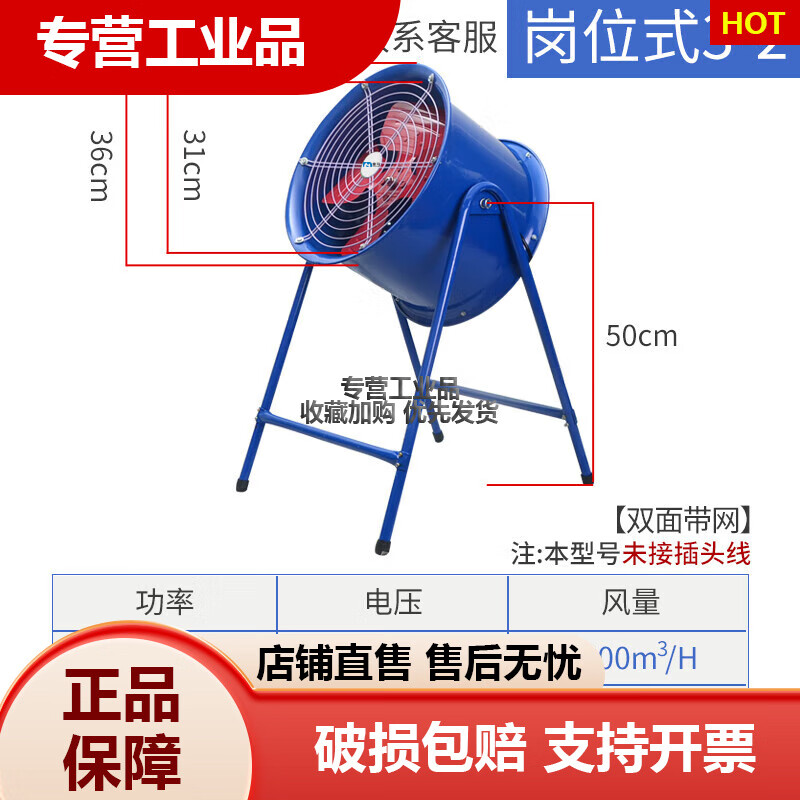 軸流風(fēng)機(jī)工業(yè)風(fēng)扇排氣扇大功率換氣排風(fēng)扇380v管道抽風(fēng)機(jī)商用強(qiáng)力 崗位3-2默認(rèn)發(fā)220V需38