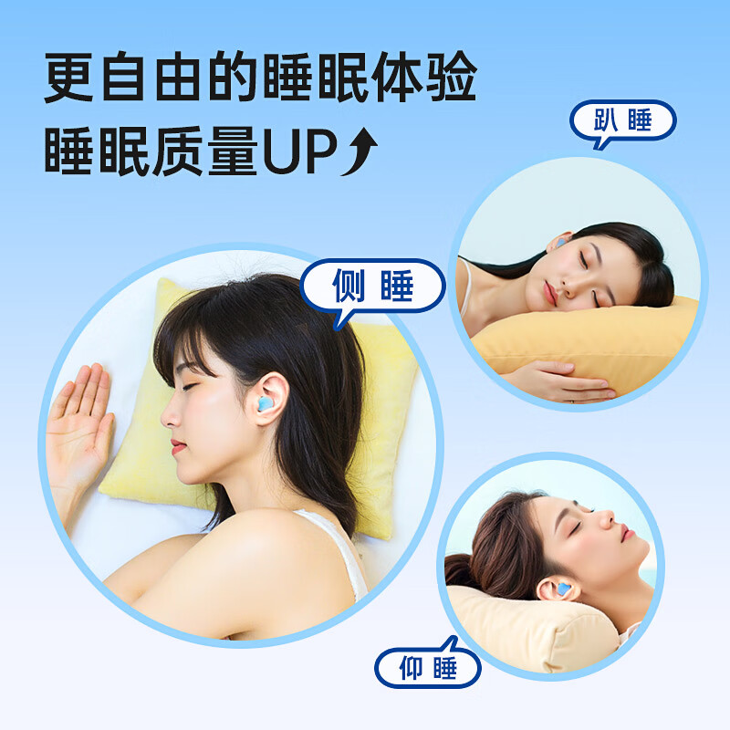 EARMOR硅胶隔音耳塞睡眠专用防噪声超级隔音学生宿舍神器可朔型坐飞机用 透明 无规格