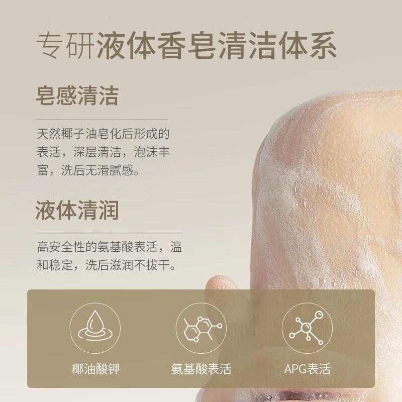 蜂花液体香皂精油香氛沐浴皂洁面洗发洗头洗脸洗澡皂露润肤留香 洛神牡丹 500g 1瓶