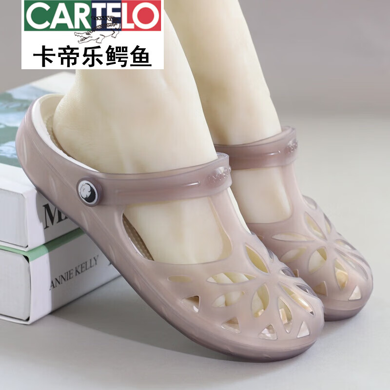 ���������㣨CARTELO�����׹������������ЬŮ�ļ��������ɳ̲��Ь�⴩��ͷ����Ьƽ�� ��ɫ 39