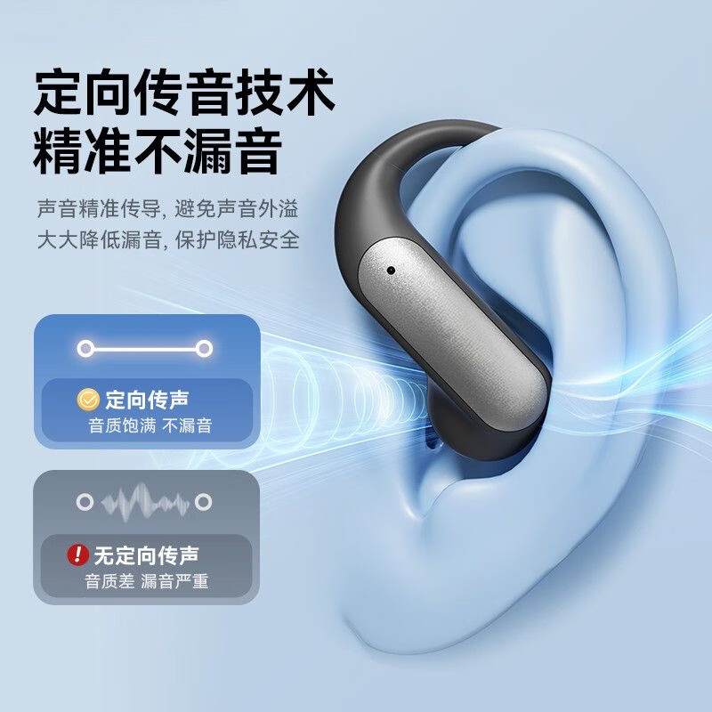 宇甸【2025新款顶配Ai智能】蓝牙耳机挂耳式同声翻译耳机无线不入耳运动跑步超清通话降噪苹果安卓通用 顶配版【极光紫】Ai智能对话 柏林立体环绕音效+Ai超清通话