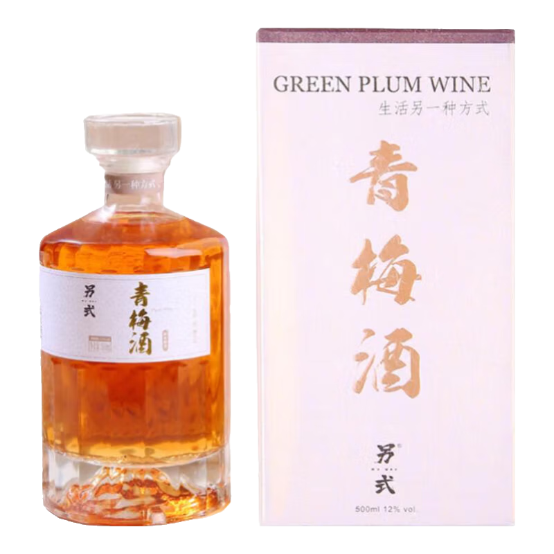 另式 青梅酒 12度 1.8L 微醺低度果酒梅子酒冰饮酒 聚会水果酒 青梅酒 12度1.8L*2支装