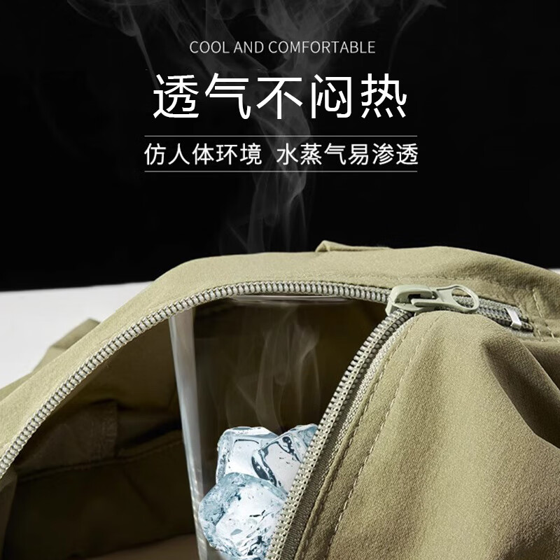 雪伦朵美式polo衫男短袖t恤夏季翻领宽松半袖日系潮流薄款冰丝速干上衣 浅松绿 XL (135-160斤)