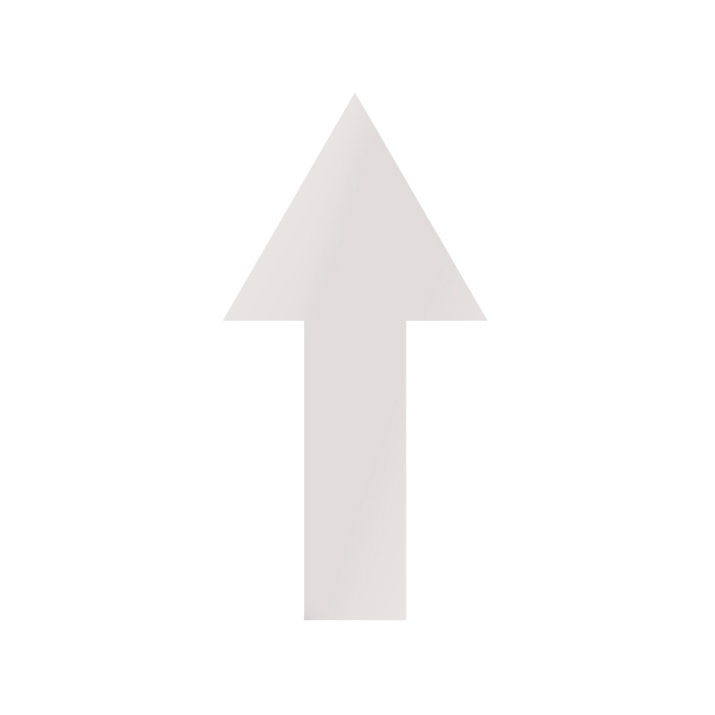 冠峰 ar-01(灰)10张 箭头指示地贴防水耐磨标识方向磨砂pvc指引贴gng