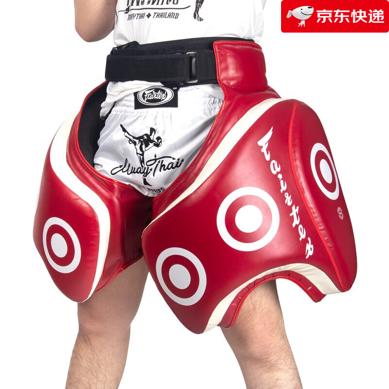 Fairtex【新品】泰國Fairtex大腿靶雞腿靶泰拳大腿靶鞭腿訓練腳靶搏擊散 紅色 均碼