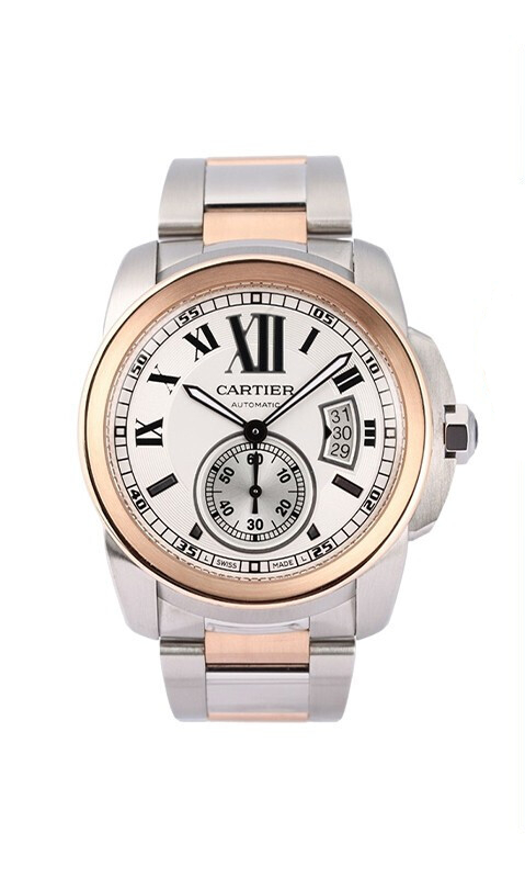 【二手95新】卡地亚手表卡历博系列自动机械男表(18k玫瑰金)w7100036