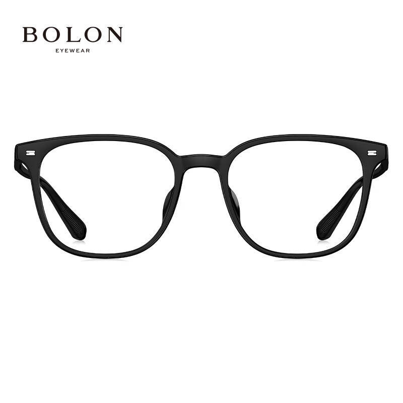 暴龙(BOLON)近视眼镜框 D型简约潮搭男女款眼镜架 暴龙眼镜 BJ5176 精选 B10-亮黑镜框 【单框无忧试戴】此项仅单框-如需镜片可自行选配