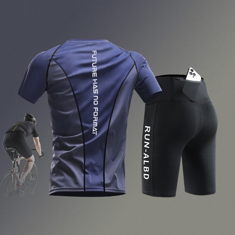 南啵丸自行车骑行服男夏季可放手机山地公路车装备全套速干短裤套装
