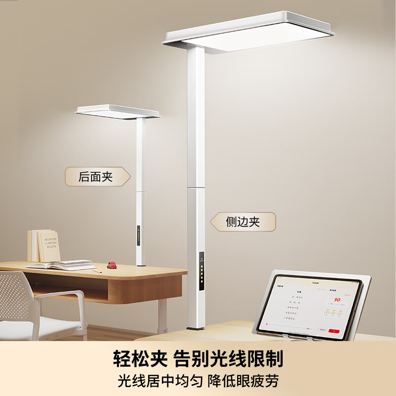 西屋（Westinghouse）逐光护眼灯大路灯儿童学习全光谱台灯学生阅读专用桌面夹式灯Z WWZ100