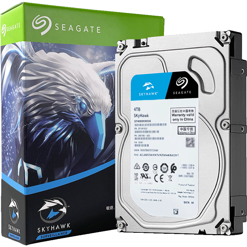 ϣ Ӳ4TB 256MB SATA ֱ е PMR CMR ϣݿӥSkyHawk ST4000VX016486.16Ԫ