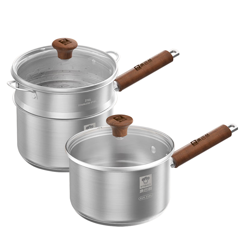 ���ͺգ�KOBACH��316L������̹�������ʳ��������Ӥ������һ��С�̹������18cm 137.61Ԫ(������)