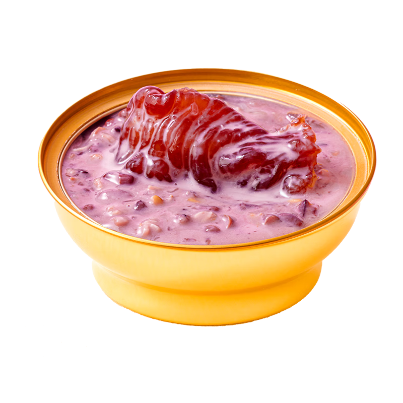 古龙紫米椰香花胶粥1020克 即食鱼胶 女性滋补营养品早餐粥送礼