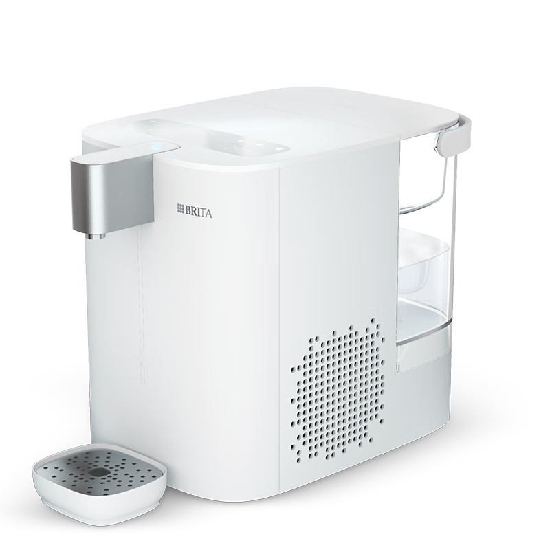碧然德（BRITA）【孙颖莎推荐】 小立方净饮机 即热制冷直饮机 调温 免安装台式净水器 白色 智能饮水机
