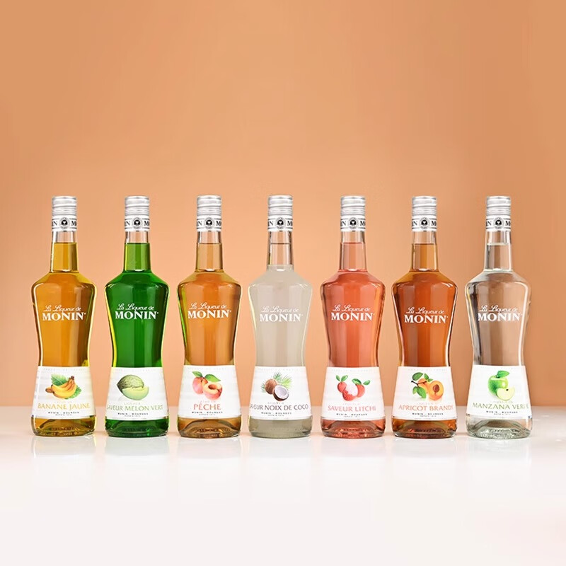 莫林黄杏白兰地风味利口酒 700ml瓶装洋酒力娇酒调制配制 酒精量20% 蜜桃风味