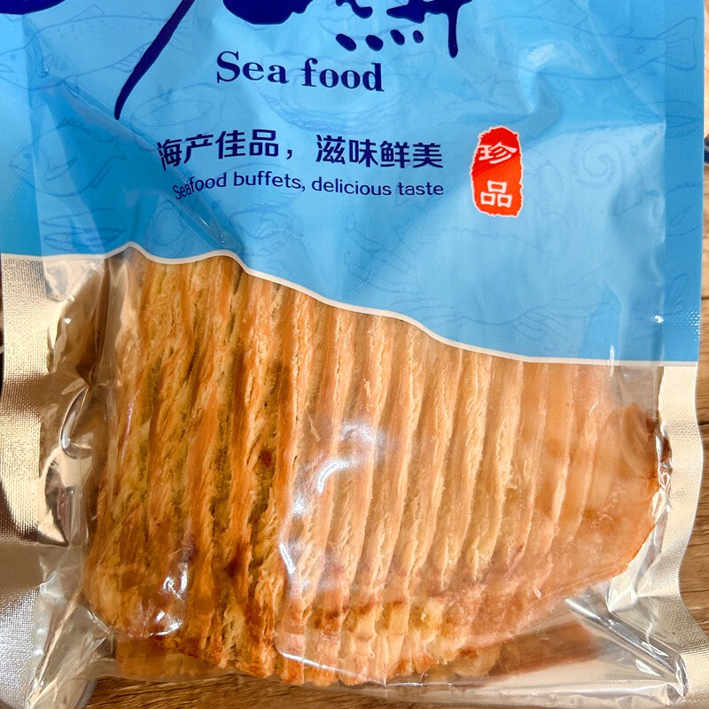 大連特產(chǎn)魷魚片手撕尾片500g海鮮零食開袋即食魷魚絲大包裝烤魚片 500g魷魚尾片