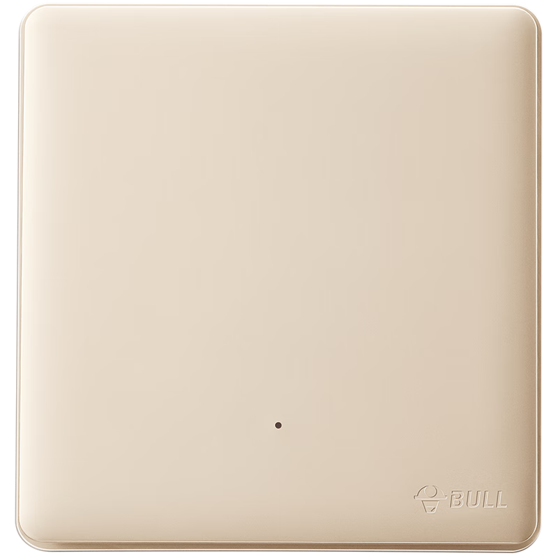公牛（BULL）无线遥控免布线开关三开双控面板套装1个主开关+1个随意贴 金色