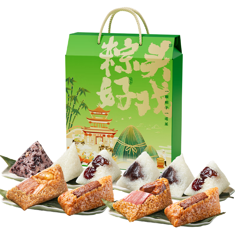 同庆楼粽子礼盒 端午节送礼 中华老字号 粽头好戏礼盒1000g