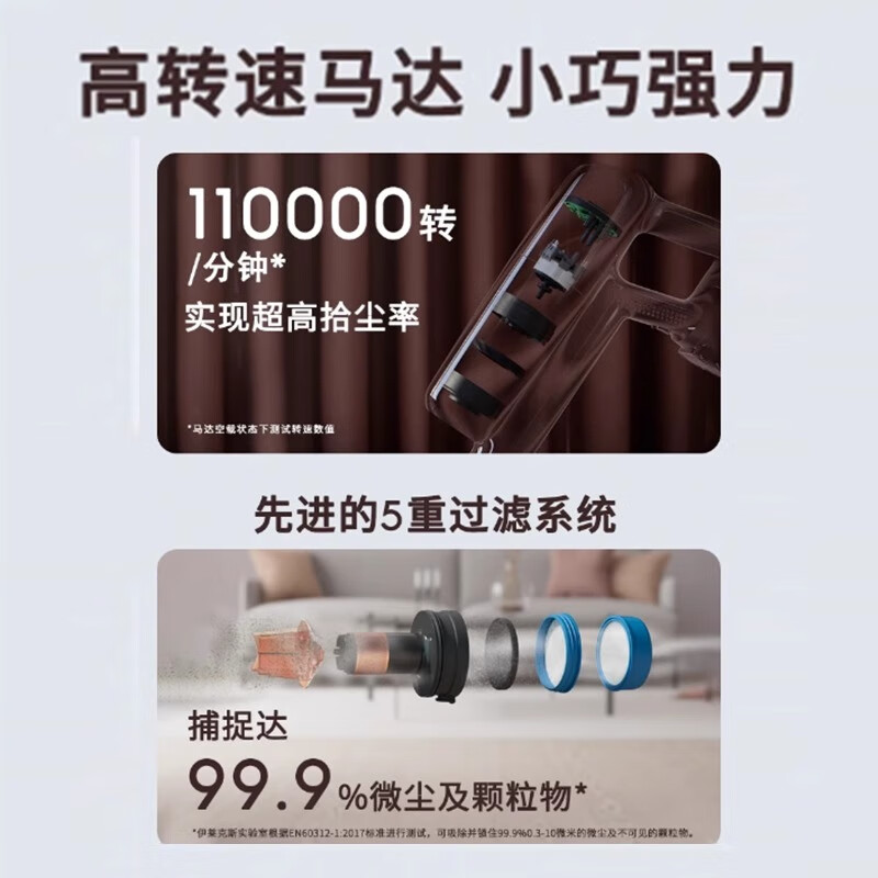 伊莱克斯无线吸尘器大吸力车载家用宠物猫狗适用 手持无线轻量吸尘器EFP71512【顺丰发货】