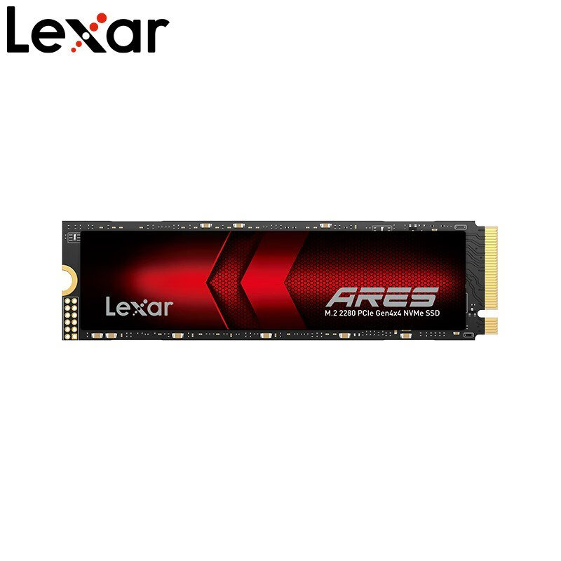 雷克沙（Lexar）雷克沙ARES战神1 2t 4t tb ssd固态硬盘M.2 4.0高速笔记本台式机 战神Ares 2TB读速7400MB/S写速6
