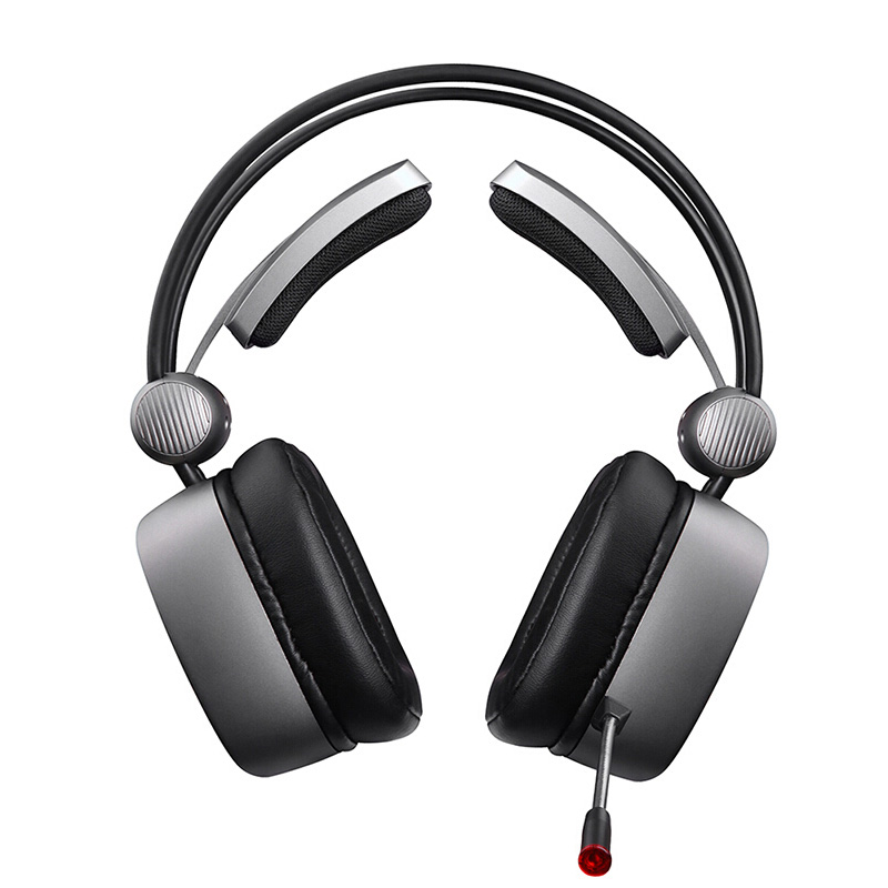 西伯利亚(XIBERIA)S21 游戏耳机头戴式 电脑耳机带麦 电竞耳麦7.1声道 不求人吃鸡耳机 铁银灰