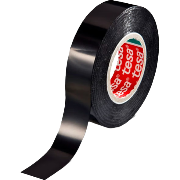 德莎tesa 線(xiàn)束捆扎耐低溫環(huán)?，F貨 PE薄膜線(xiàn)束膠帶62309 黑色 33m*19mm