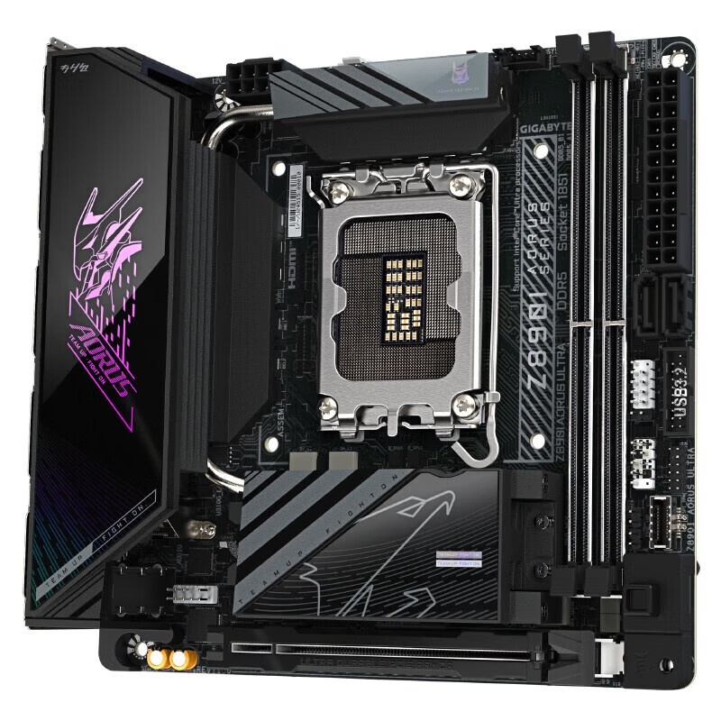 英特尔酷睿Ultra CPU处理器 技嘉Z890 AORUS主板 主板CPU套装 技嘉Z890I AORUS ULTRA Ultra 9 285K 盒装