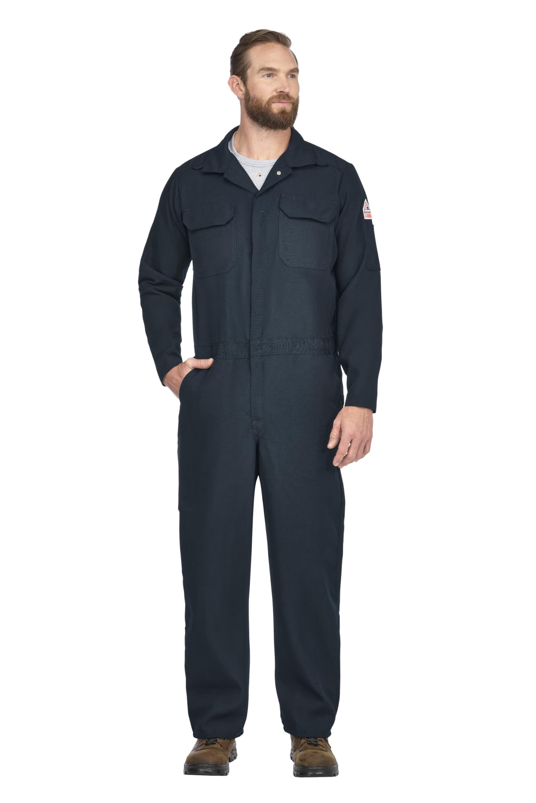 Bulwark FRBulwark 男式轻质 Nomex 阻燃高级连体服, 海军蓝 海军蓝 44 英寸高