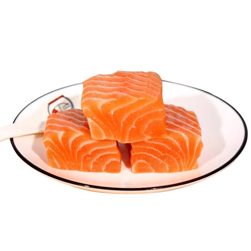 抱年三文鱼刺身挪威进口  三文鱼排宝宝辅食三文鱼小块三文鱼整条礼盒 三文鱼（宝宝装） 500g 去皮去刺 (送芥末酱油)