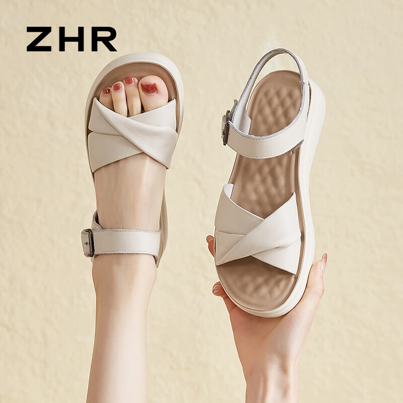 ZHRͷ��ţƤ�����ЬŮ��͸��¶ֺ����ƤЬ����һ�ִ�ŮЬEQ05��ɫ37