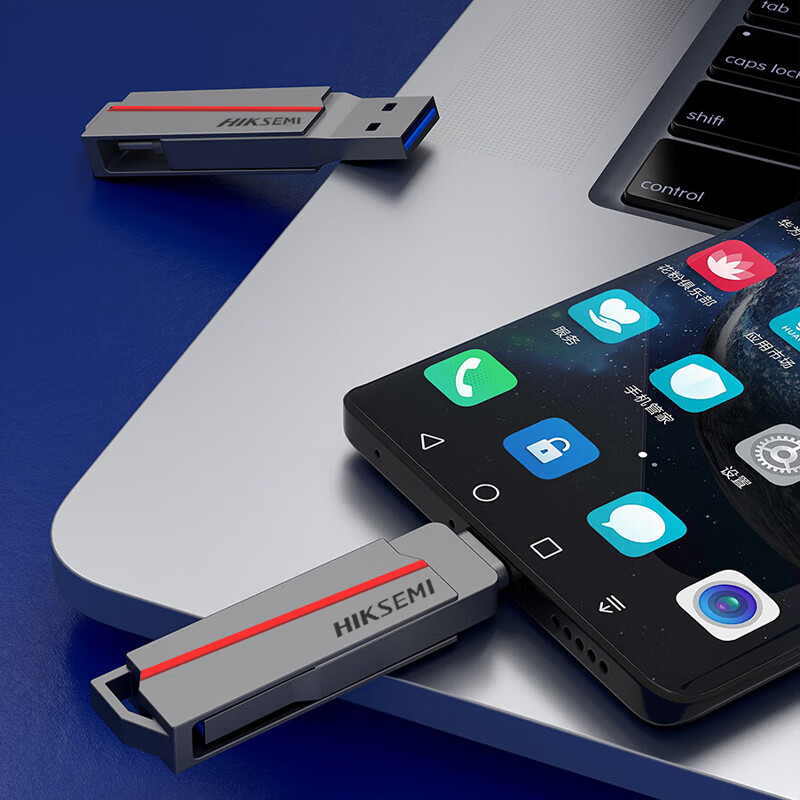 海康威视手机U盘  USB3.2 Type-C双接口电脑车载优盘 金属旋转双接口 32GB 官方标配