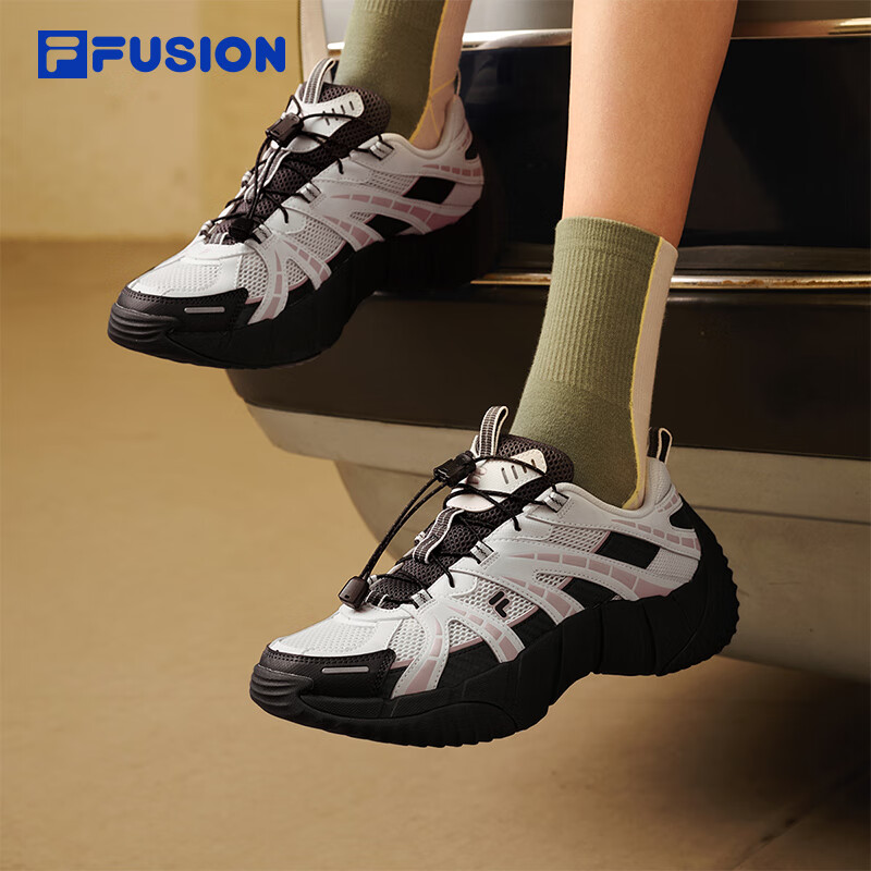 FILA FUSION斐乐官方潮牌BONE II女子网面透气夏季运动鞋时尚百搭脊骨2休闲鞋
