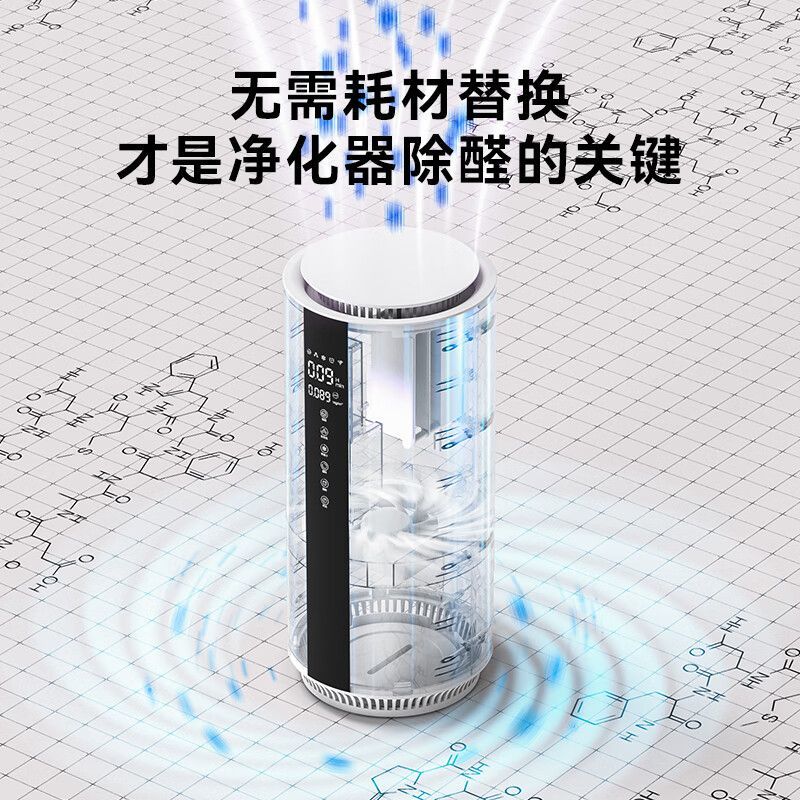 bures高端精品空气净化器去甲醛除醛仪办公室客厅家用除甲醛除味臭氧 【落地式除醛仪】 CQY242【超氧负离子除醛空气净化】