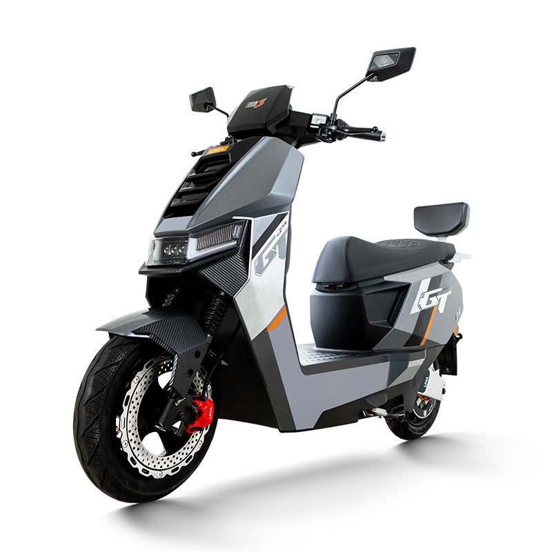 立马电动摩托车【CCTV大国品牌】极限劲速高速续航109KM强劲电机72V38Ah铅酸电池智能电动车 海岸灰