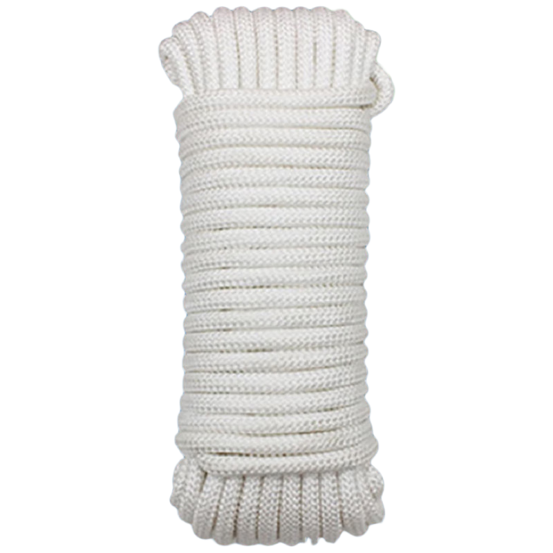 瑪仕福 尼龍繩捆綁繩彩色拉繩 戶(hù)外編織繩 白色 4mm*50m/捆
