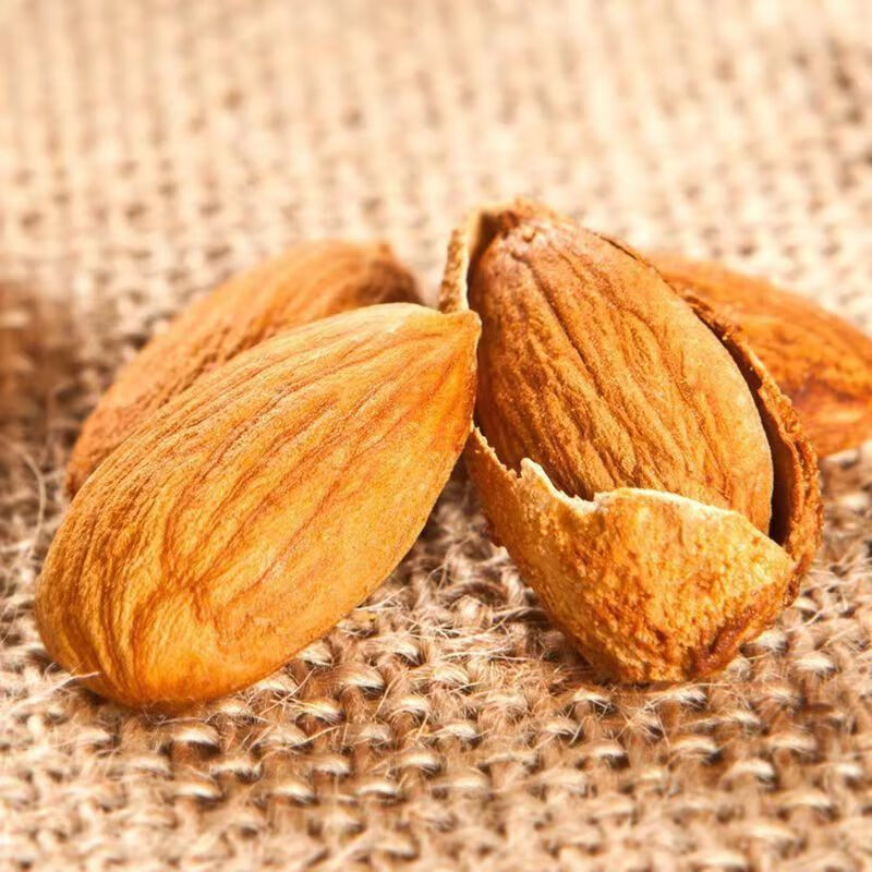 童年記巴旦木奶香味帶殼薄皮杏仁每日?qǐng)?jiān)果年貨零食10包嘗鮮裝 16g 10包一袋裝