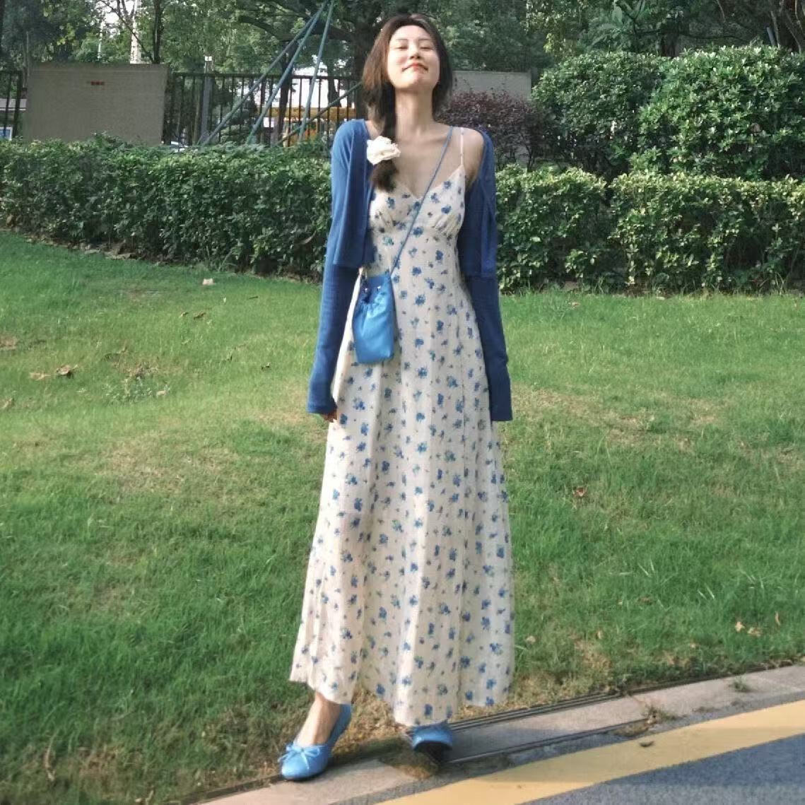 ΢����2025�¿�Ĵ���һ���׼����������֯�����黨��������ȹ������ ��Ъ�����׵���+����L 100-120�� 99Ԫ