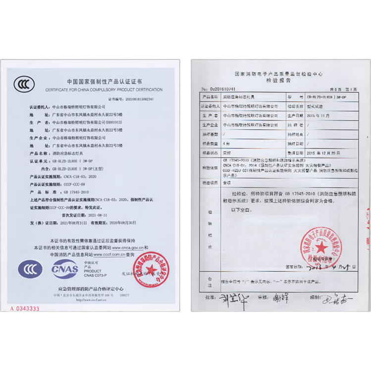 普舍（PUTSCHE）新國(guó)標(biāo)消防應(yīng)急燈 吊掛式【右向出口】透明玻璃lED指示燈