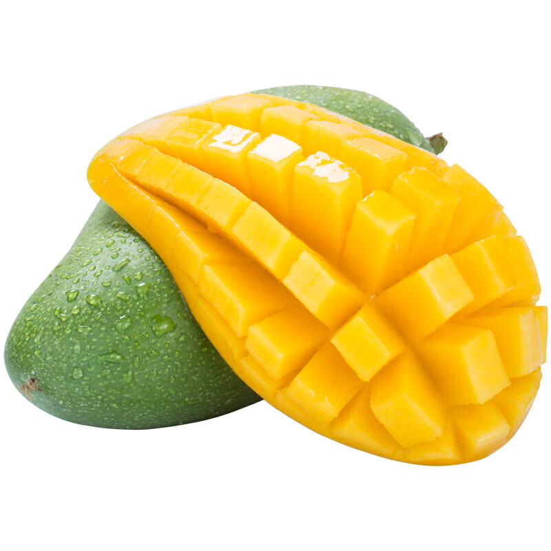 广供天下青芒芒果香芒果甜青皮大芒果大青芒水果特产整箱 5斤大果250-350g
