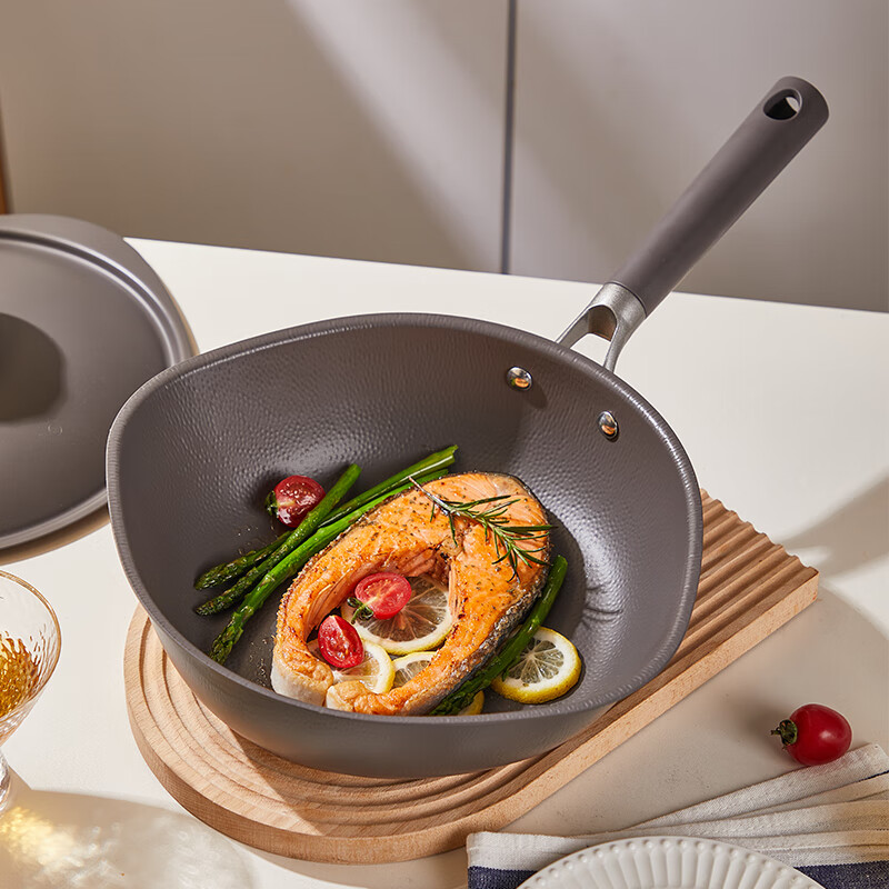 神田蝶翼锅二代 家用迷你一人食炒锅 燃气灶电磁炉通用 蝶翼锅2代- 26cm