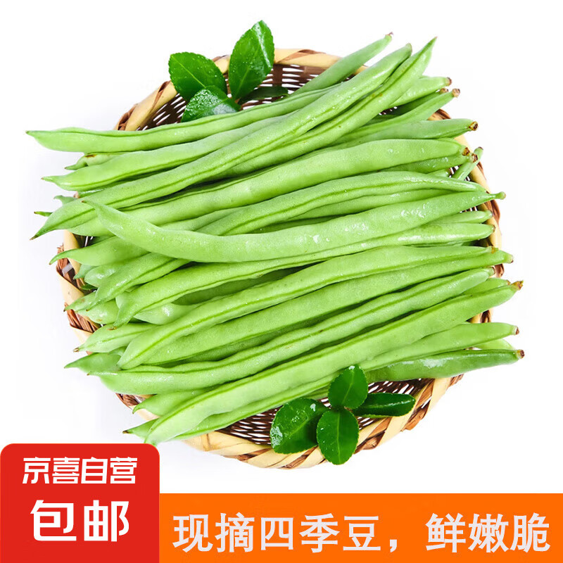 云南四季豆新鲜现摘云南长扁豆角农家应当季蔬菜芸豆现摘菜豆 新鲜四季豆2斤带箱