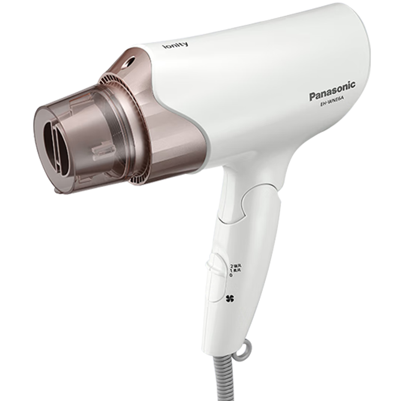 松下（Panasonic）负离子电吹风机高速大功率不伤发家用低噪速干护发送女友新年情人节礼物年会奖品白色EH-WNE6A