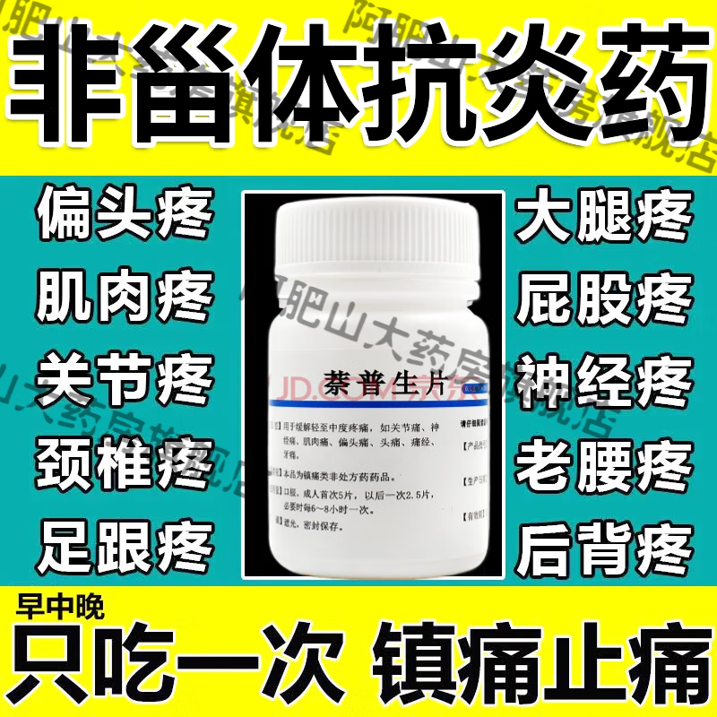 萘普生片非甾体抗炎药止痛片痛经止痛药 牙痛关节疼痛神经痛偏重度疼痛止痛镇痛用药止疼药片【主图视觉 1盒