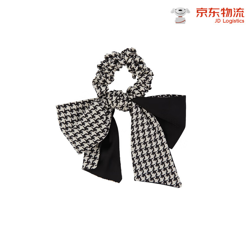 AJIDOU簡約黑白色系發(fā)圈盤發(fā)發(fā)繩百搭風(fēng)休閑時(shí)尚學(xué)飾 黑白