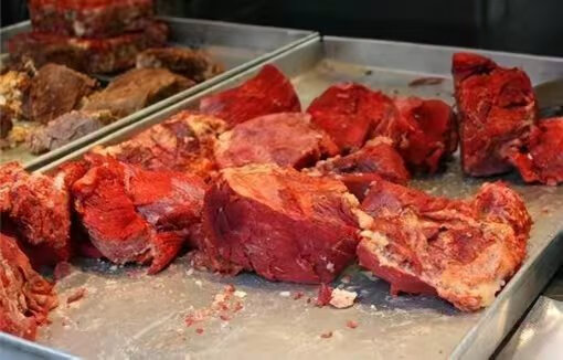 刘美腊牛肉西安回坊民街特产稀糊烂酱卤干四斤起包顺丰14年老店 刘纪孝腊牛肉500G