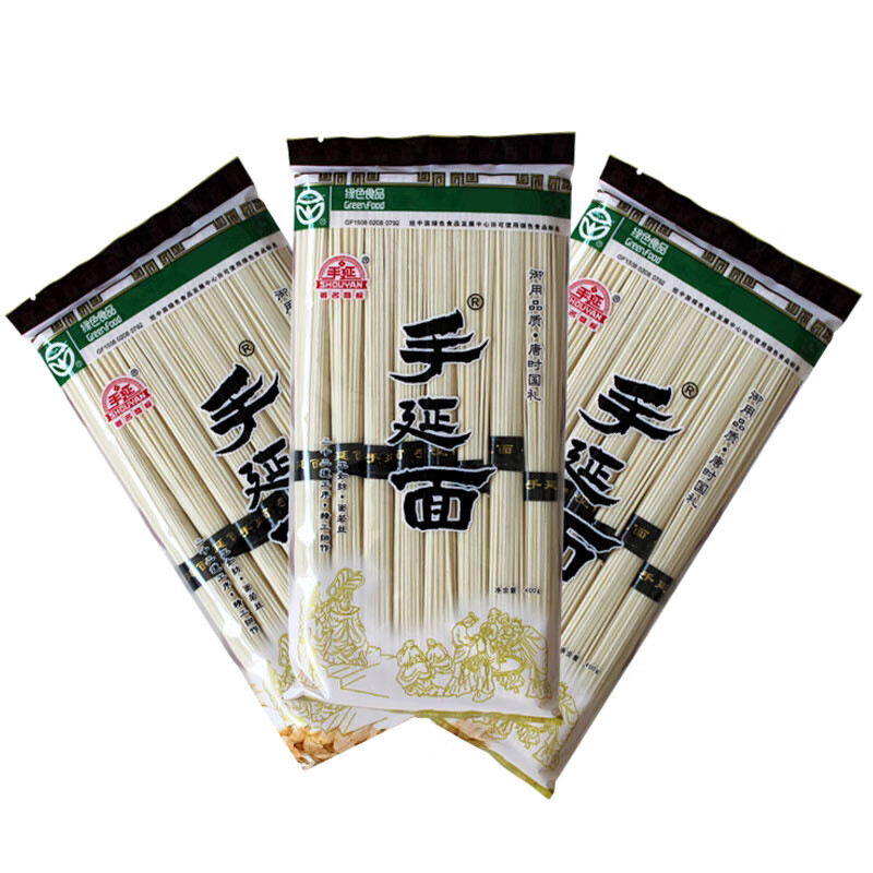 河套內蒙特產(chǎn)河套面手延牌手延面掛面速食面陽(yáng)春面400克 400克*10袋