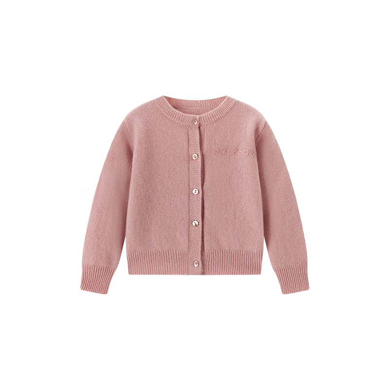 Milkbarn�����ͯ���޿��� 1-6����ͯ��������ë������Ůͯ��֯��ů���� Ƥ��ɫ 110 cm