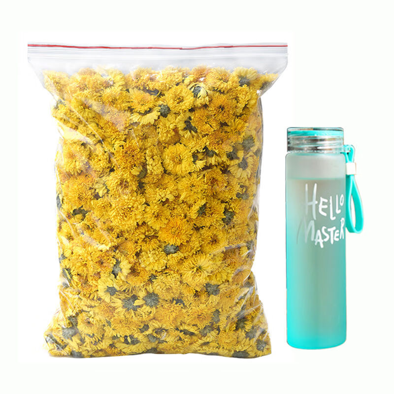黃山貢菊50克-500克袋裝新貨熱賣清熱解毒去火 黃貢菊 100克 送玻璃杯