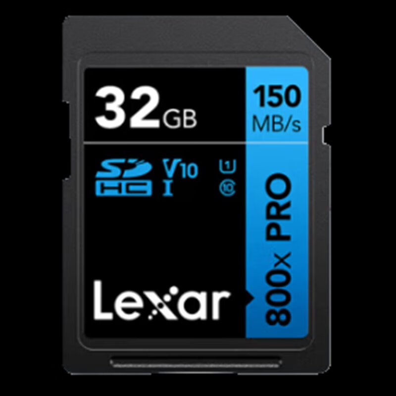 雷克沙 LEXAR雷克沙32GB SD存储卡 读150MBs U1 V10 入门相机内存卡 32G 官方标配